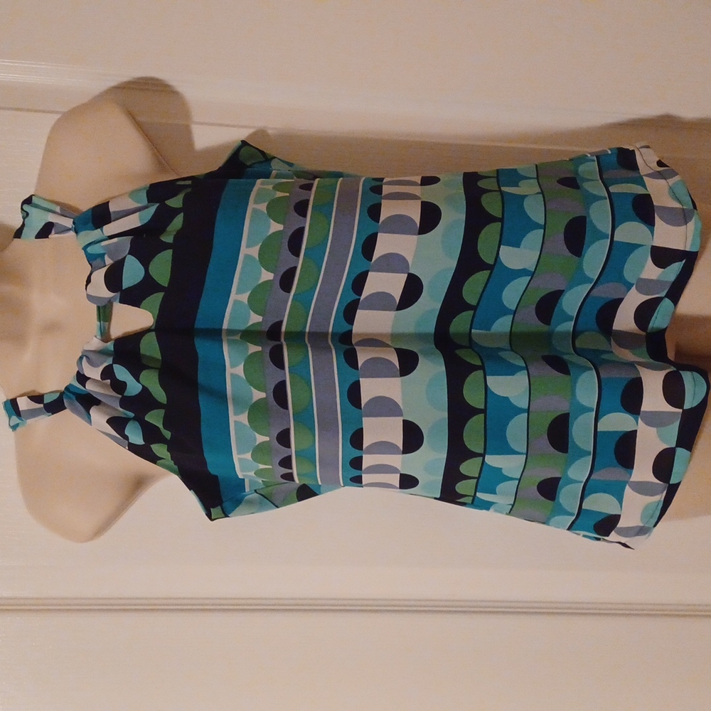 BANANA REPUBLIC Women's Scoop Neck Tank Top Blue/Navy/Aqua/Green/White Size XS